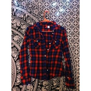H&M Red & Blue Flannel