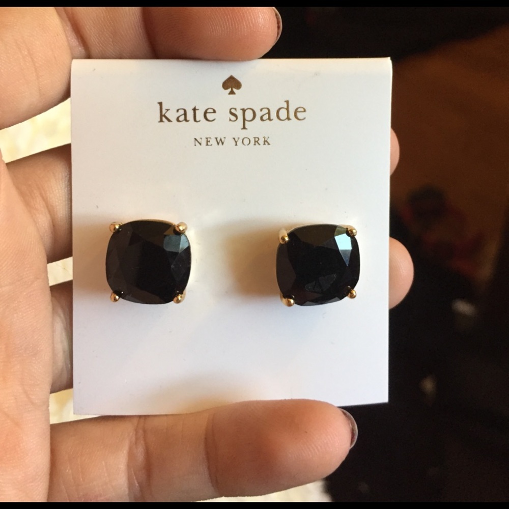Kate Spade black earrings !