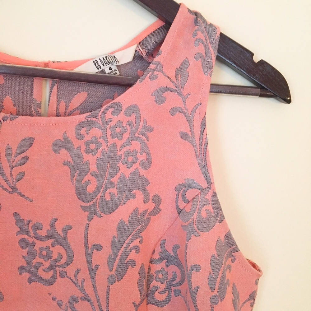 BB Dakota pink and grey dress