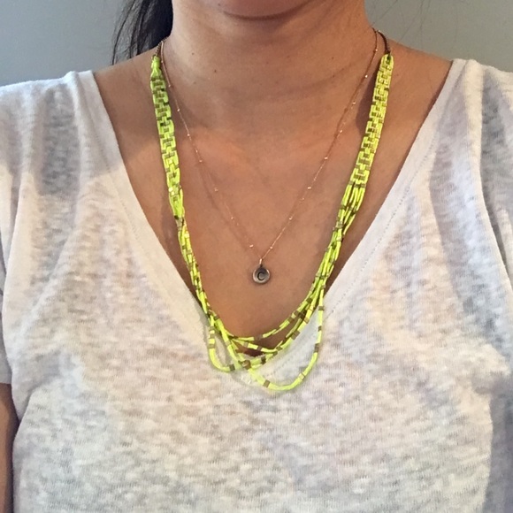 MADEWELL neon and gold necklace - Picture 2 of 4