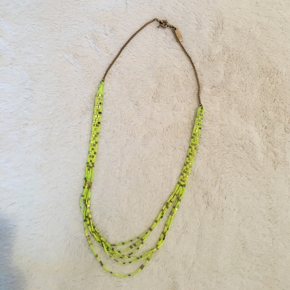 MADEWELL neon and gold necklace - Picture 3 of 4