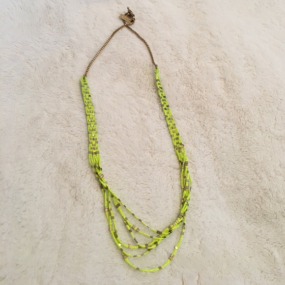 MADEWELL neon and gold necklace - Picture 1 of 4
