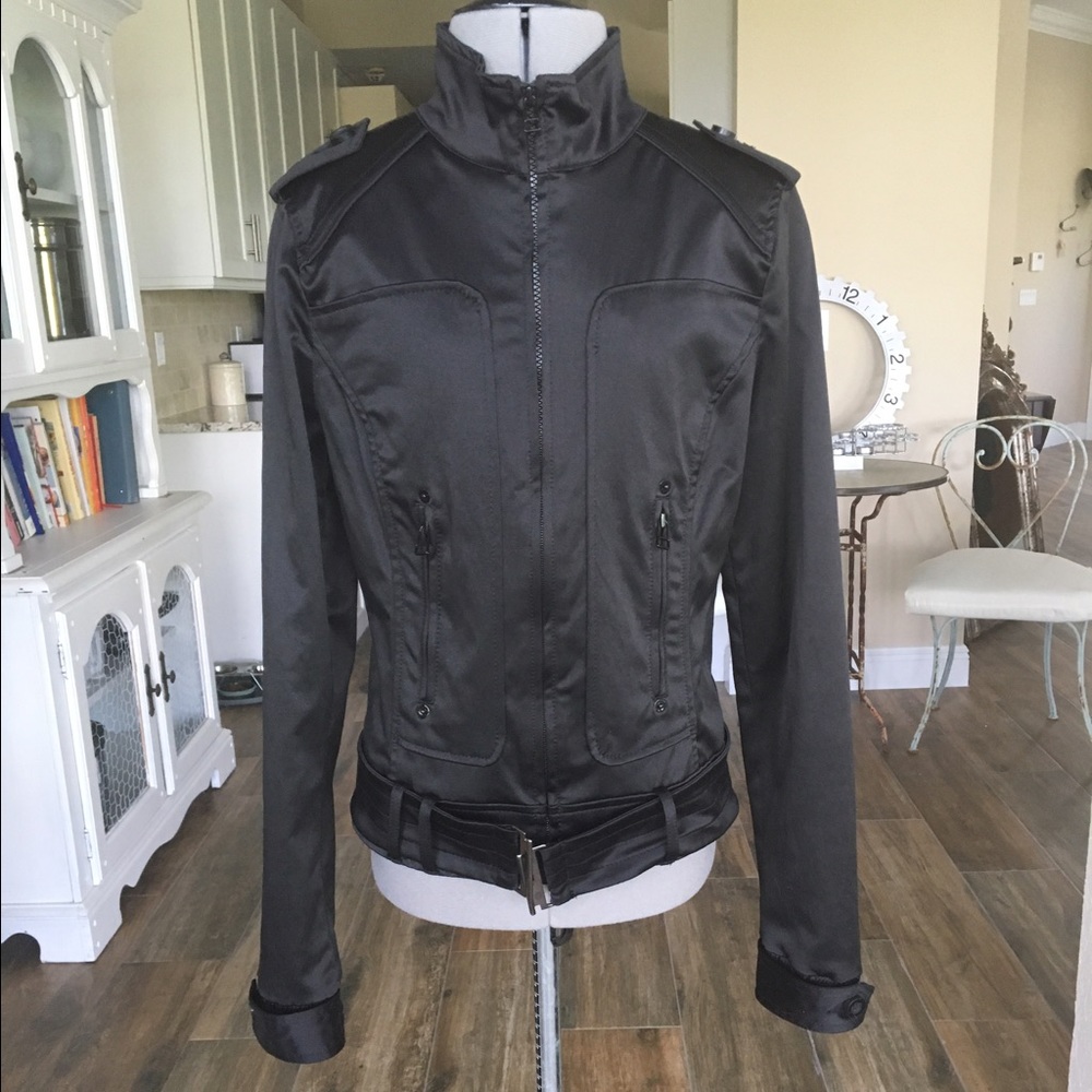Truth, Love or TRF cropped satin jacket