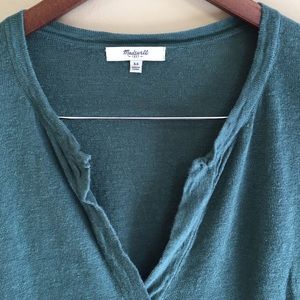 MADEWELL Oversized V-neck Top