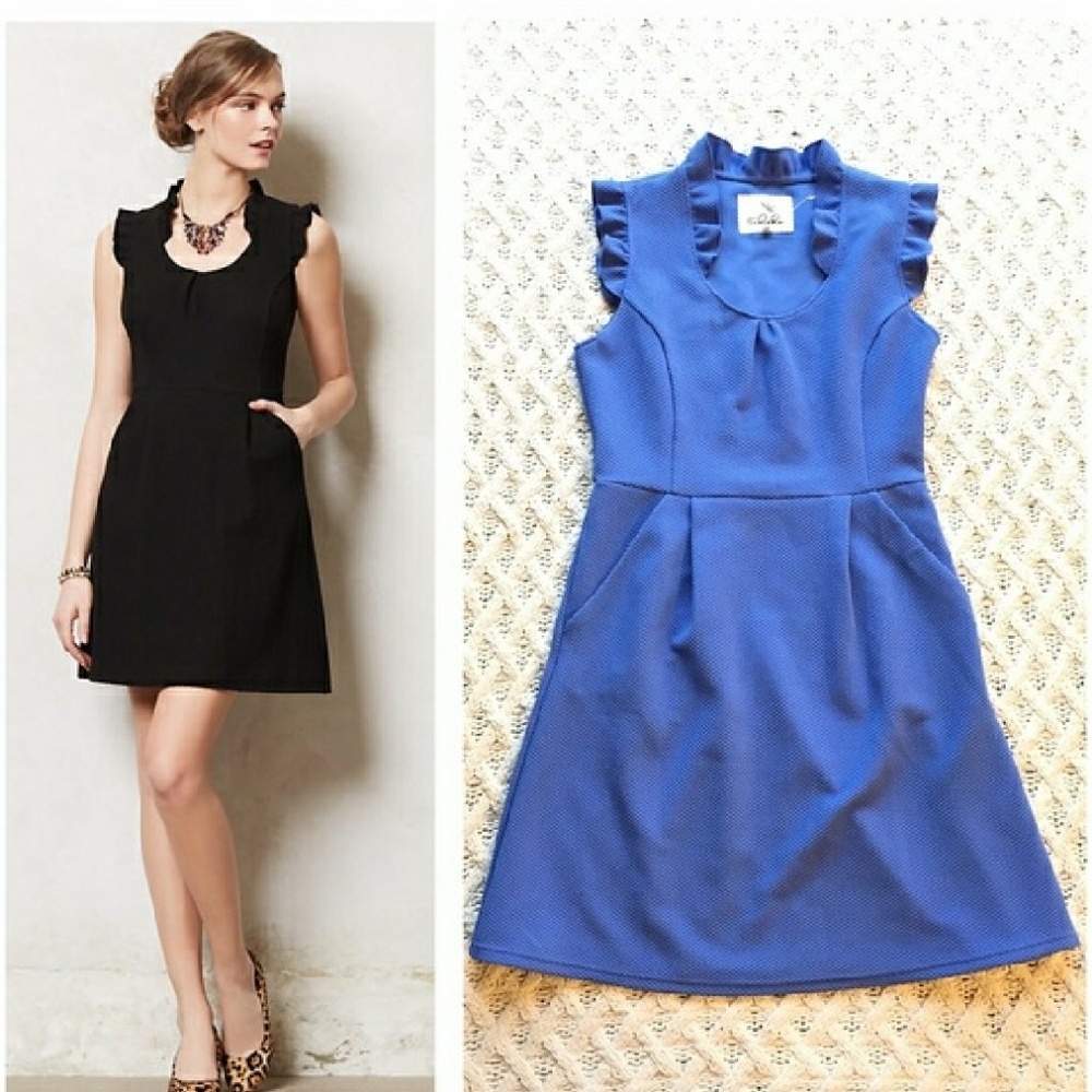 Anthropologie Tabitha Blue Cherie Dress