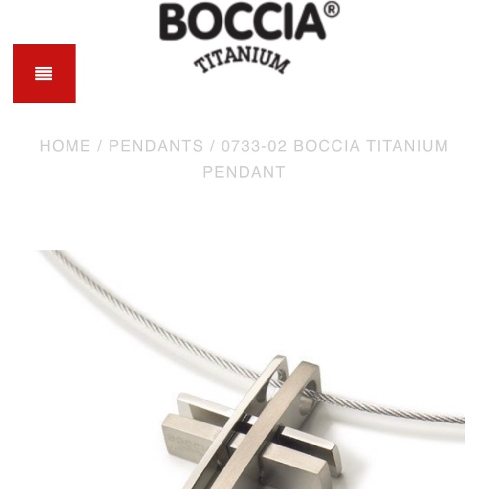 Necklace boccia titanium no box