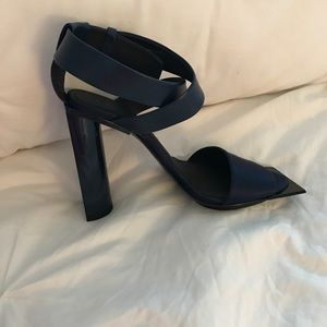 Calvin Klein collection strappy navy heel