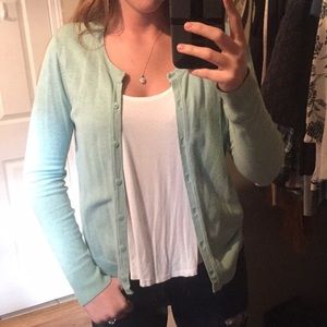 Mint green cardigan