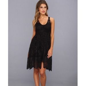 Free People Kristal Lace Salinas Foil Print Dress