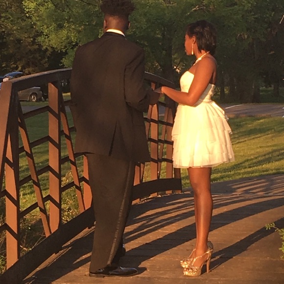 Prom/ Formal Dress. Strapless only worn once. - Picture 3 of 5