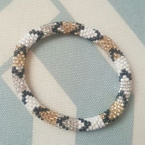 Lily and Laura: Nepal beaded roll-on bracelet