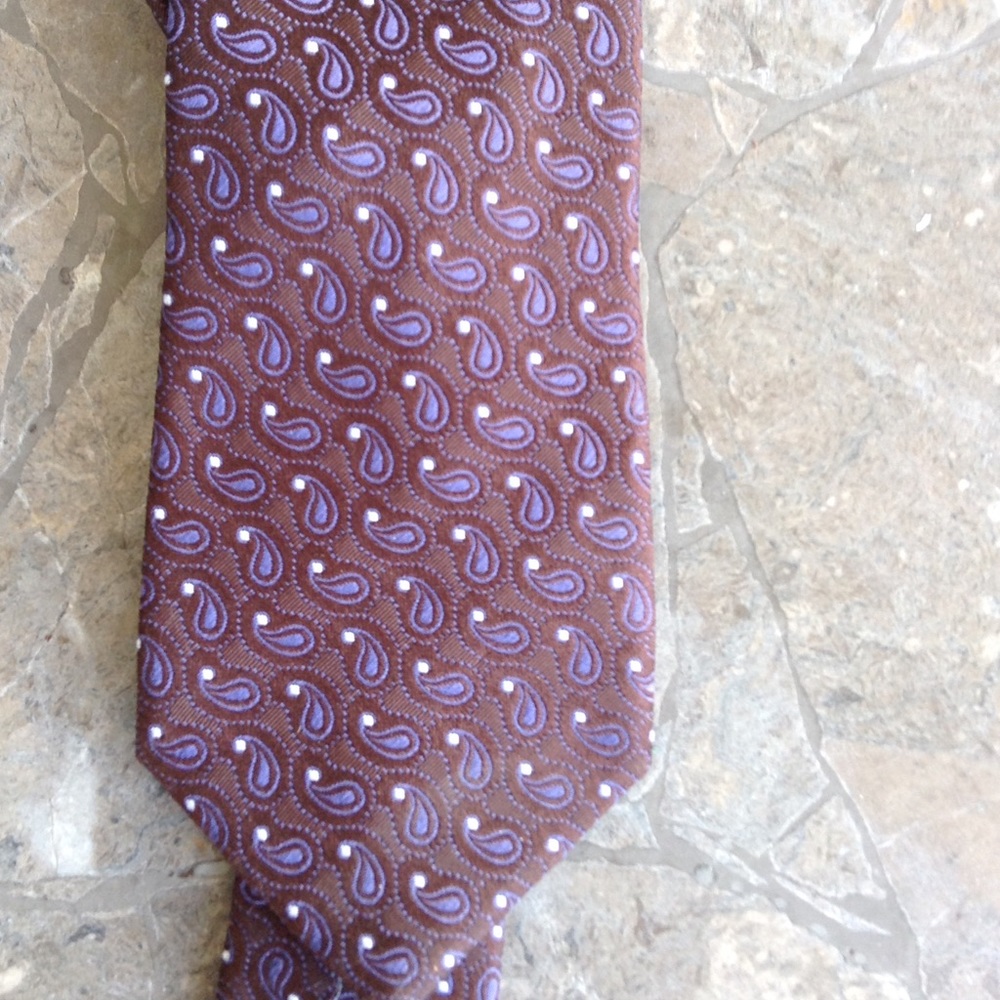 Hugo Boss Brown Silk Tie
