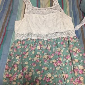Beautiful Floral Dress right above knees