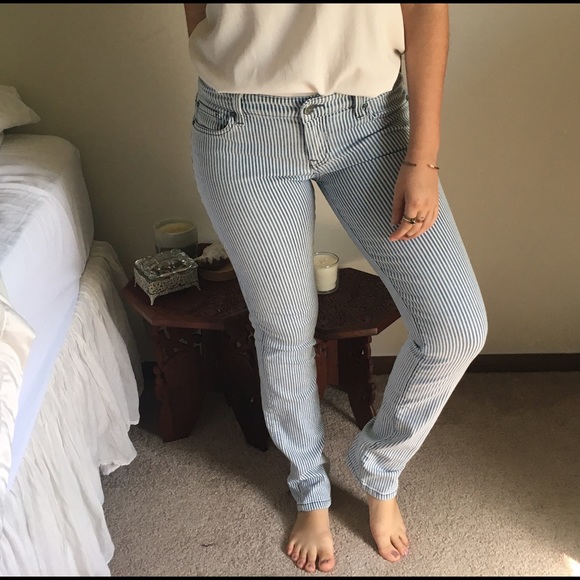 BUNDLED // LEVEL 99/ striped jean - Picture 2 of 5