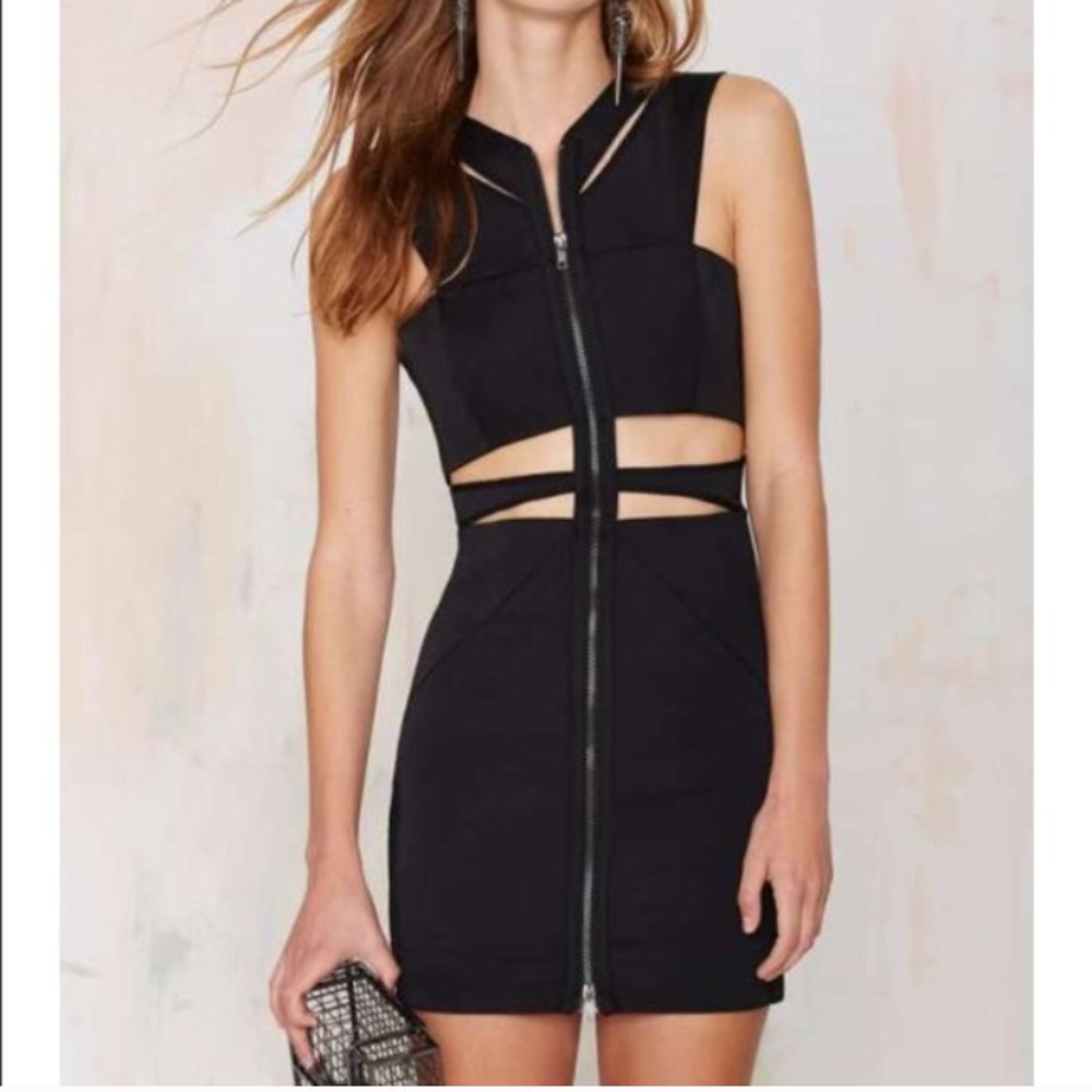 NWT Black Cutout Nasty Gal Dress