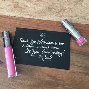 Lorac's Alter Ego lipstick & gloss in "Party Girl"