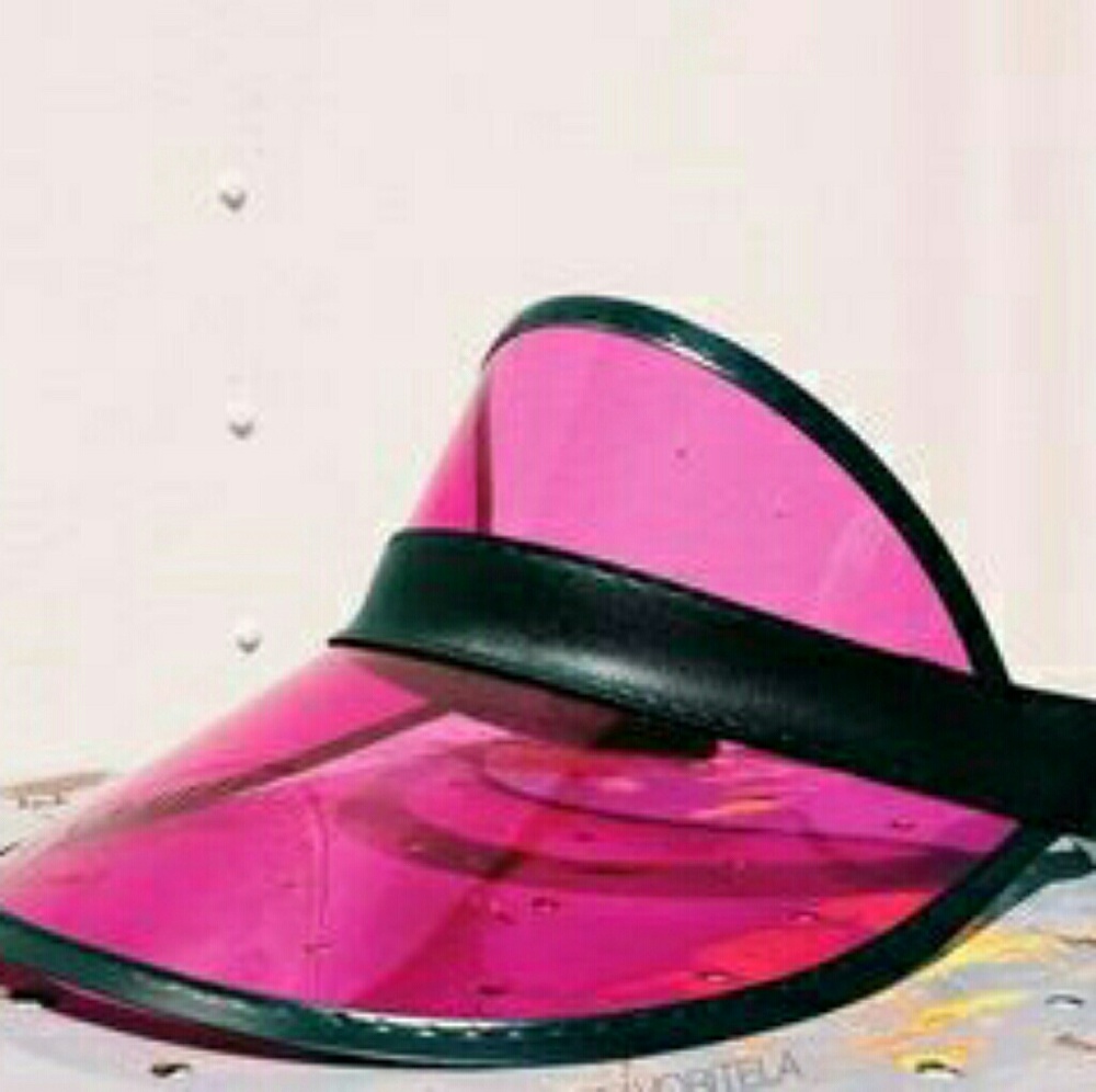 SOLD! Pink/ Black Visor Hat