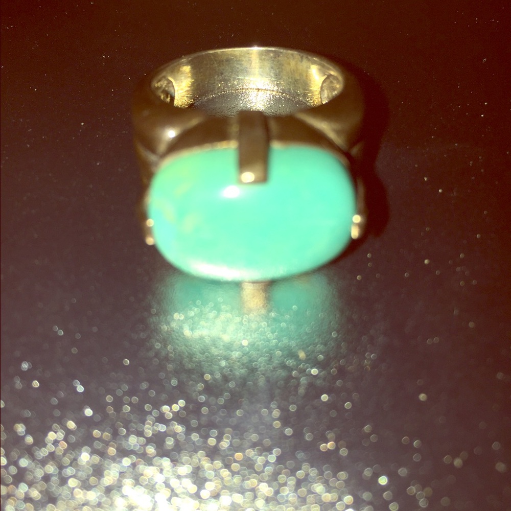 Vintage silver turquoise ring