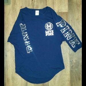 NWT Victoria's Secret Navy Blue Sequin Tunic XS