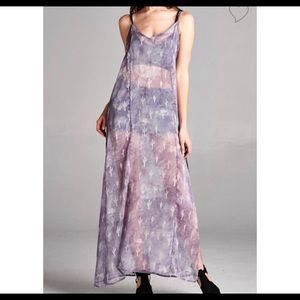 Cactus Sheer Maxi Dress
