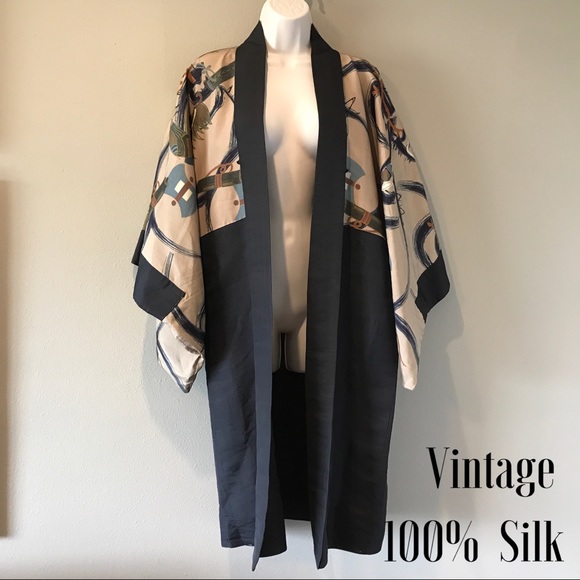 Traditional Silk Japanese Robe, one size