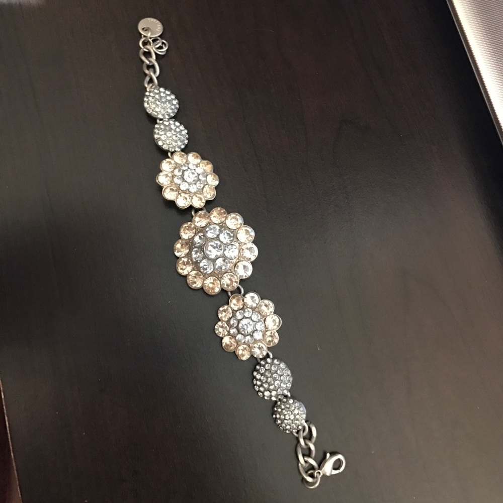Silver Flowered Bracelet