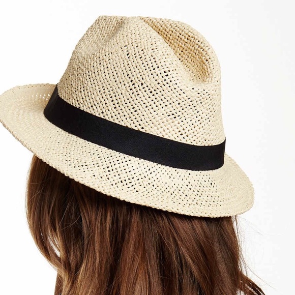 Banded Fedora Woven Hat - Picture 6 of 8