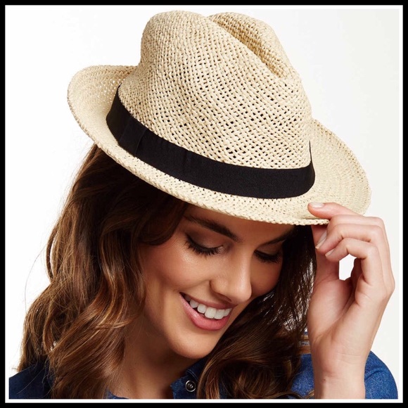Banded Fedora Woven Hat - Picture 3 of 8