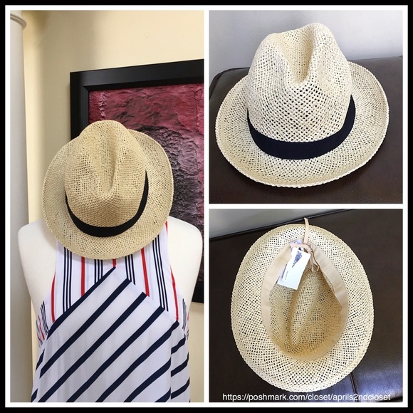 Banded Fedora Woven Hat - Picture 5 of 8