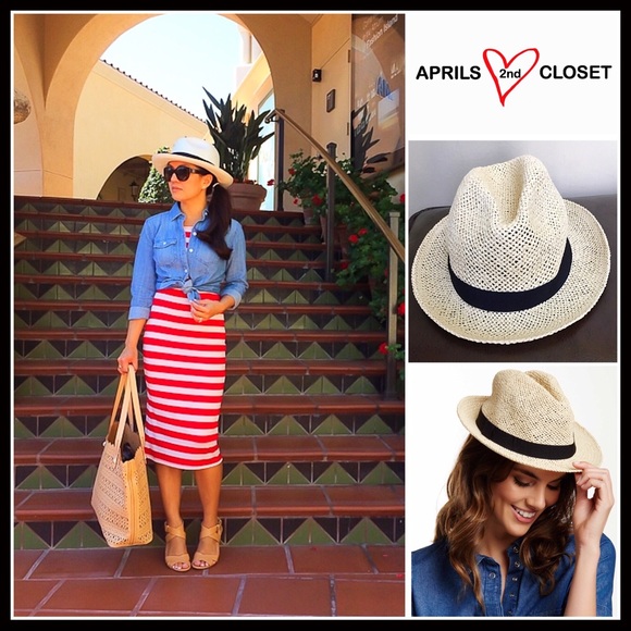 Banded Fedora Woven Hat - Picture 8 of 8