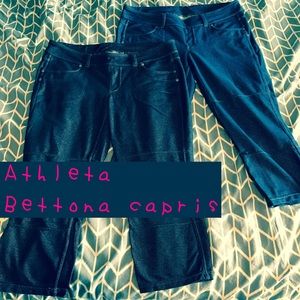 Athleta Bettona jegging capris (2 pairs!)