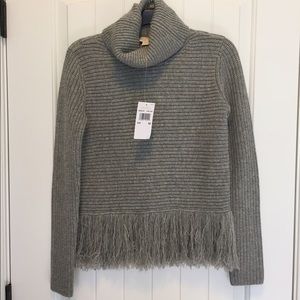 Michael Kors Fringed turtleneck sweater