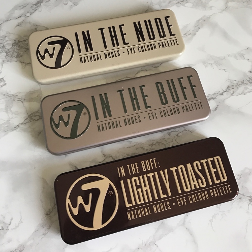 W7 eye shadow palettes X3