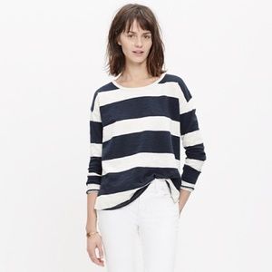 Madewell XS Setlist Top in Rugby Stripe