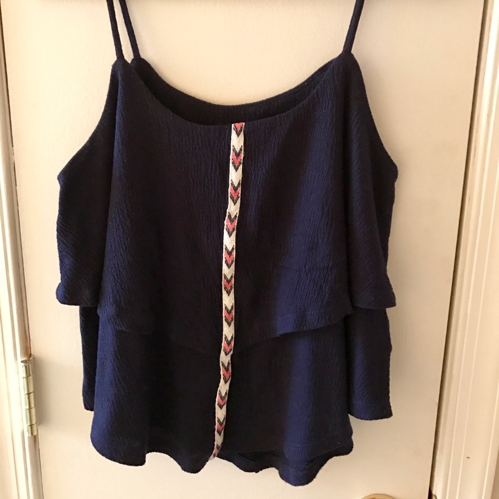Super Cute Navy Tank Top