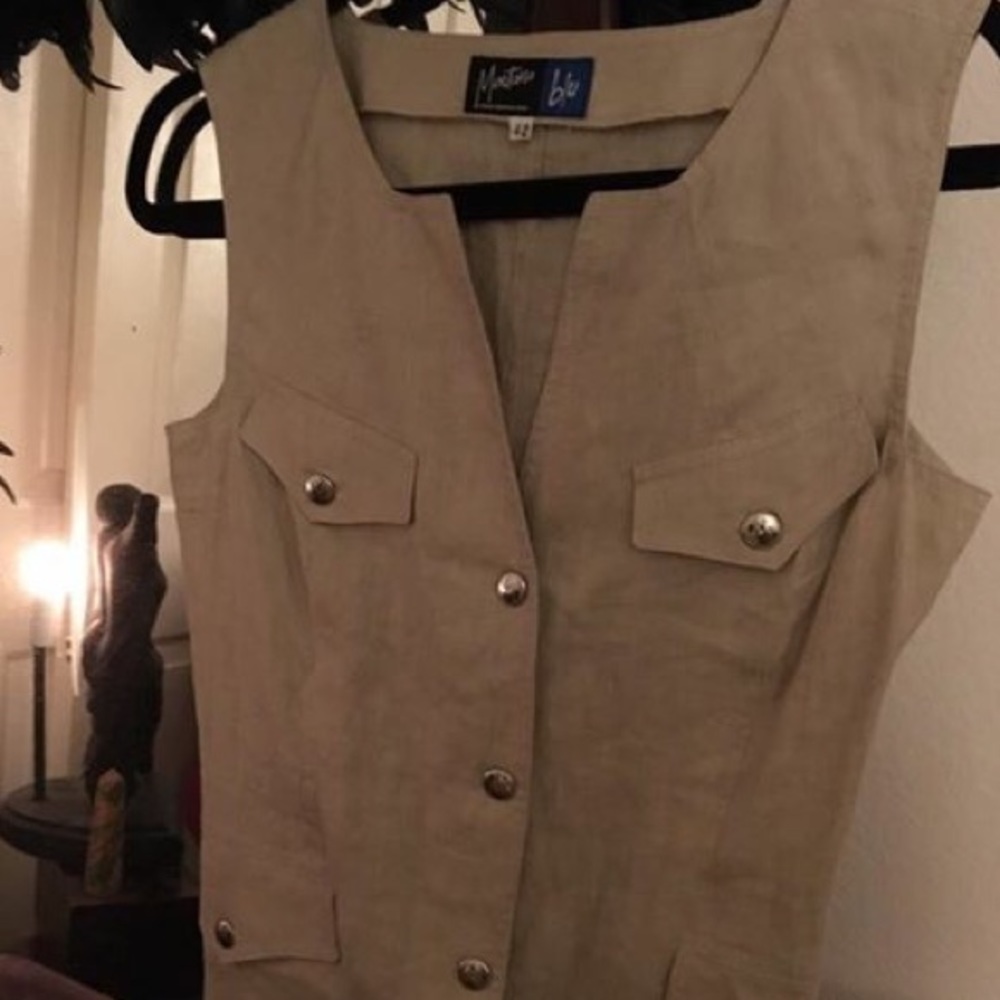 Italian Linen Vest - Picture 5 of 5