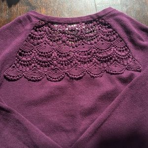 Anthro Arden Cardigan, plum