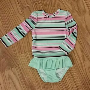 2 pc 3T bathing suit including swim shirt