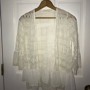 Elegant lace cardigan for over dresses