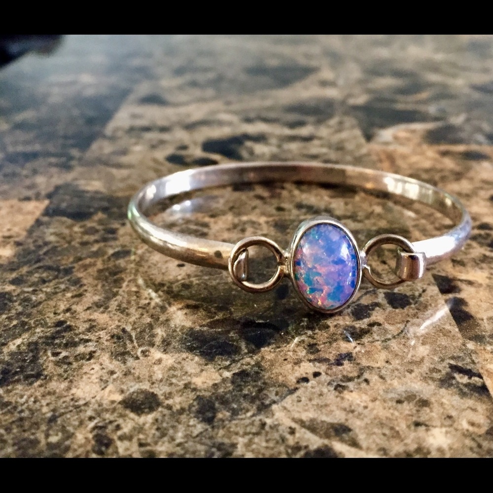 Opal Navajo Bangle