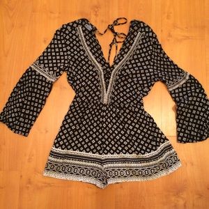 Long sleeve boho romper
