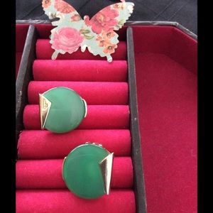 Vintage Charel Green Earrings