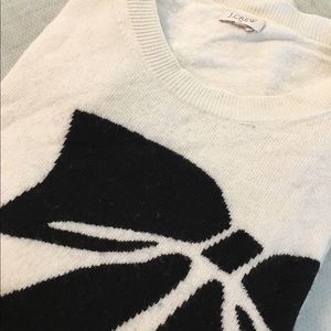 J.Crew factory bow sweater. Size large.