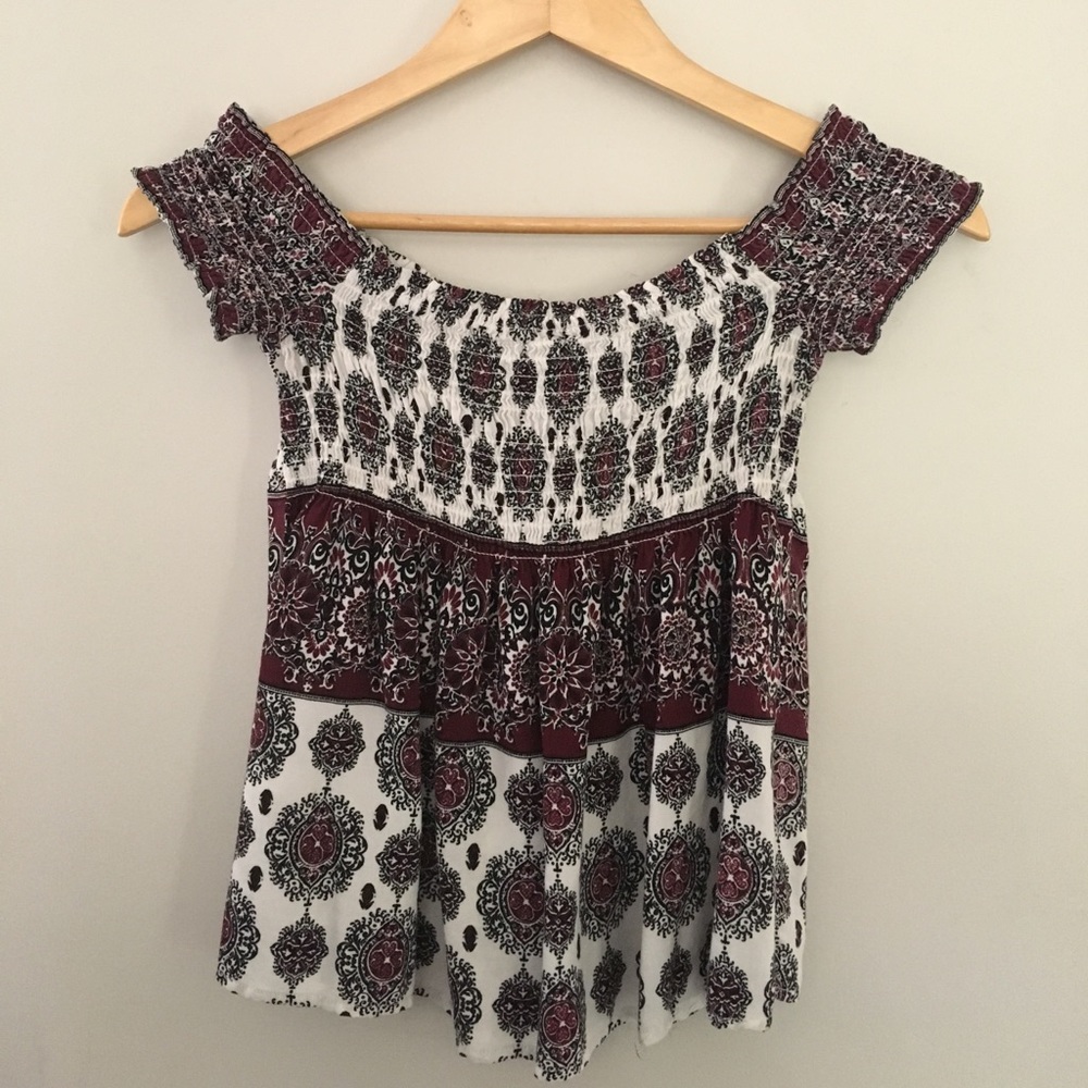 Off Shoulder Boho Top