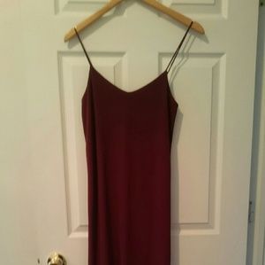 ZARA Midi dress in Burgundy