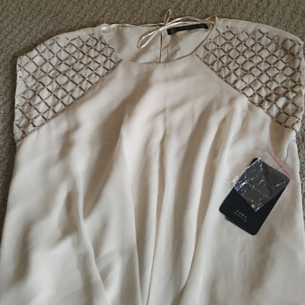 Zara cream dress