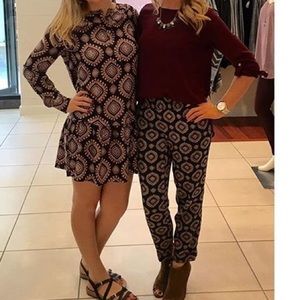 LOFT Dresses - Drop waist medallion print long sleeve dress LOFT Dresses - Drop waist medallion print long sleeve dress