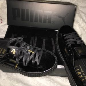 Puma Fenty Rihanna Black Creeper Sneakers size 8