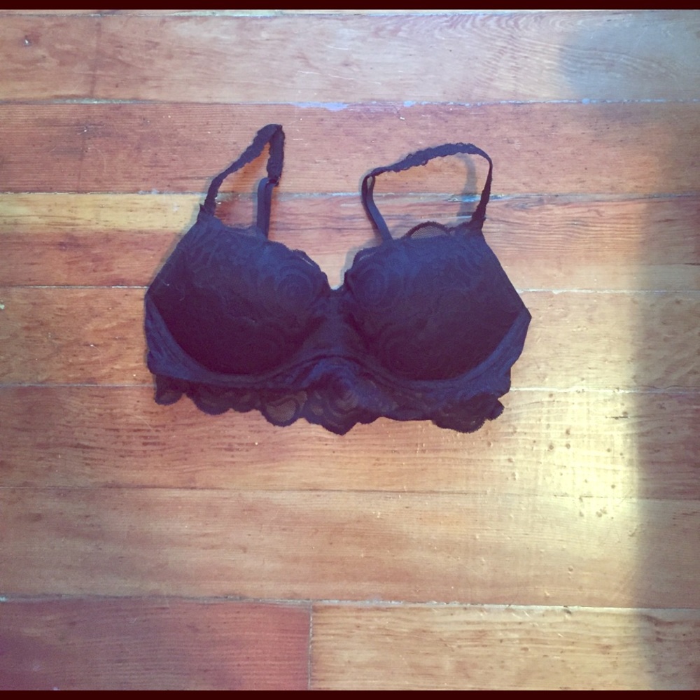 Black lace bralette