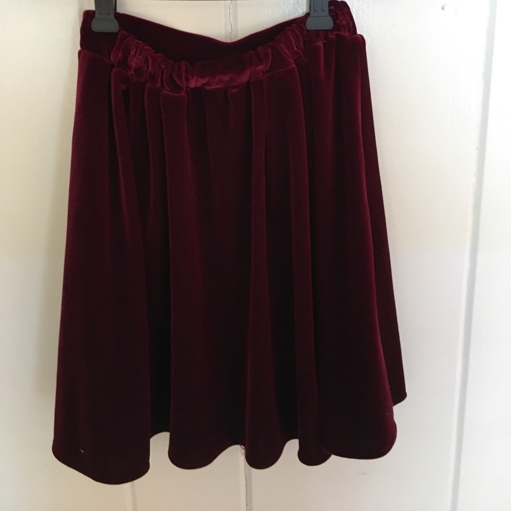 American Apparel Burgundy Miniskirt, XS